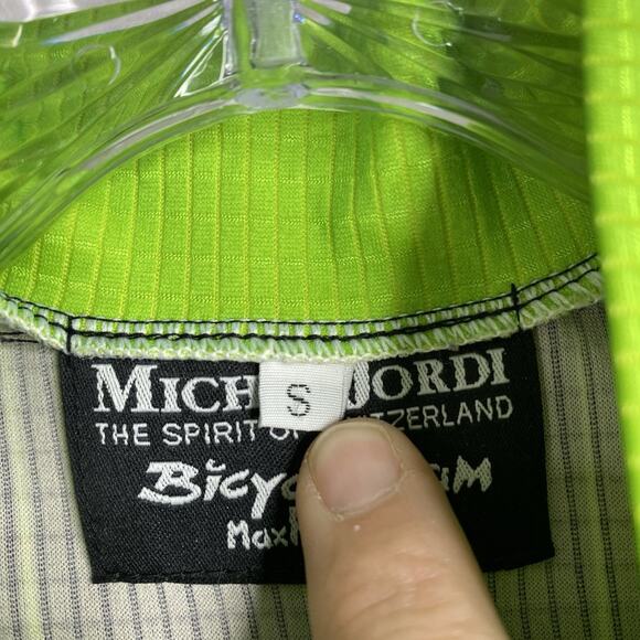 Vintage Michel Jordi Max Hurzeler Swiss Cycling Jacket Men's Size S Short Sleeve - Picture 4 of 9